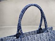 Dior Book Tote Denim Oblique Jacquard - 36.5x27x16cm - 2