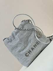 Chanel 22 Evening Diamond Hobo Bag - 24x20x7cm - 2