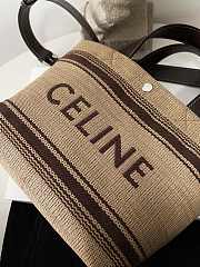 Celine Tote Bag With Logo, Raffia And Strap - 31×20×12cm - 3