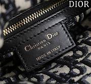 Dior Mini Lady Black Oblique Bag 17cm - 3