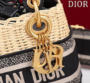 Dior Mini Lady Black Oblique Bag 17cm - 5