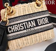 Dior Mini Lady Black Oblique Bag 17cm - 2