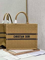 Dior Book Tote Natural Cannage Raffia - 41x32cm - 1