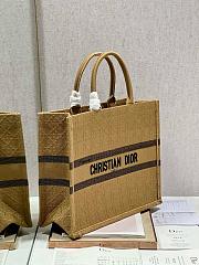 Dior Book Tote Natural Cannage Raffia - 41x32cm - 4