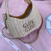 Miu miu Wander Wicker Shoulder Bag - 20x17x6cm - 5