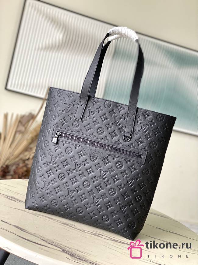 Louis Vuitton M24777 Excursion Tote Black Leather - 33×37×13cm - 1