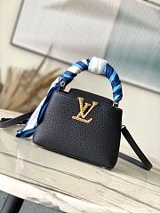 Louis Vuitton M24673 Mini Capucines Black Leather - 21x14x8cm - 1