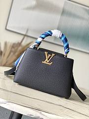 Louis Vuitton M24673 Capucines Black Leather - 27x18x9cm - 1