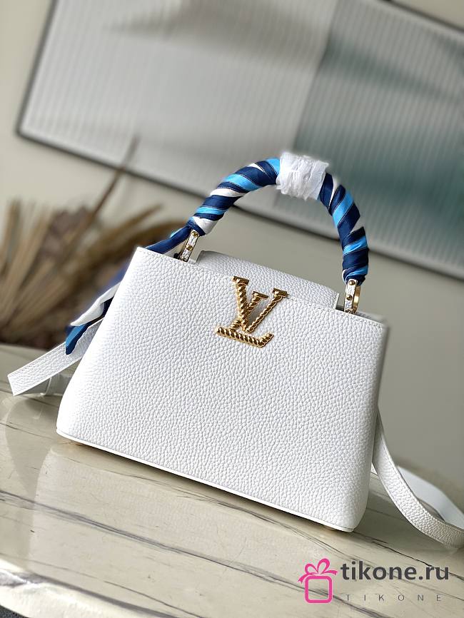 Louis Vuitton M24673 Capucines White Leather - 27x18x9cm - 1