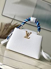 Louis Vuitton M24673 Capucines White Leather - 27x18x9cm - 1