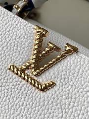 Louis Vuitton M24673 Capucines White Leather - 27x18x9cm - 5