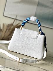 Louis Vuitton M24673 Capucines White Leather - 27x18x9cm - 3