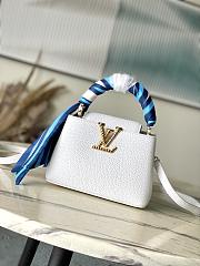 Louis Vuitton M24673 Mini Capucines White Leather - 21x14x8cm - 1