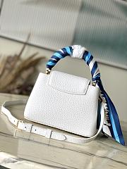 Louis Vuitton M24673 Mini Capucines White Leather - 21x14x8cm - 2