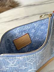 Louis Vuitton M11462 CarryAll Denim Handbag - 29x24x12cm - 5