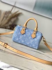 Louis Vuitton M11212 Nano Speedy Denim Monogram - 16x10x7.5cm - 1