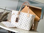 Louis Vuitton M24905 Neverfull MM Multicolor Beige - 31x28x14cm - 1