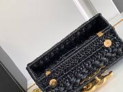 Celine Triomphe In Black Raffia - 20.5x10.5x4cm - 4