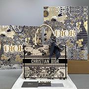 Dior Book Tote Medium Hercules Embroidered - 37x28x16cm - 1