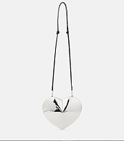 Alaia Silver Heart Bag - 21x17x5cm - 1