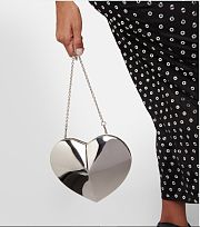 Alaia Silver Heart Bag - 21x17x5cm - 3