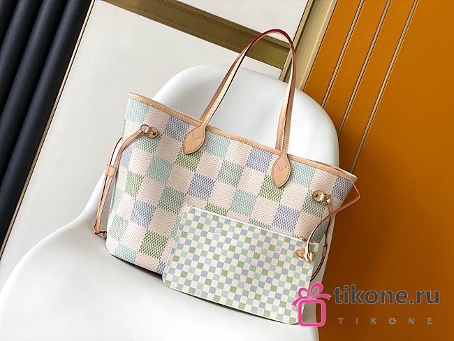 Louis Vuitton N40668 Neverfull MM Green Grid - 31x28x14cm - 1