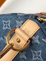 Louis Vuitton Keepall Bandouliere 55 In Blue Denim - 3