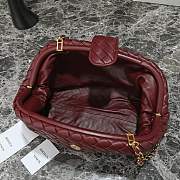 Bottega Veneta Lauren 1980 Teen Red Leather Clutch -  16.5x31.5x11cm - 4