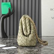 Bottega Veneta Lauren 1980 Teen Fresh Mint Leather Clutch - 16.5x31.5x11cm - 2