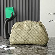 Bottega Veneta Lauren 1980 Teen Fresh Mint Leather Clutch - 16.5x31.5x11cm - 3