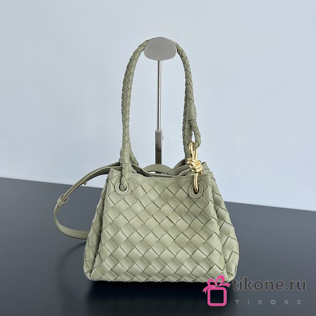 Bottega Veneta Small Andiamo Green Grass Bag - 21x17x16.5cm - 1