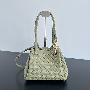 Bottega Veneta Small Andiamo Green Grass Bag - 21x17x16.5cm