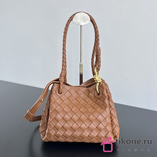 Bottega Veneta Small Parachute Brown Bag - 21x17x16.5cm - 1