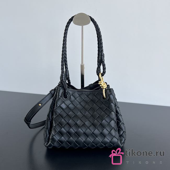 Bottega Veneta Small Andiamo Black Bag - 21x17x16.5cm - 1