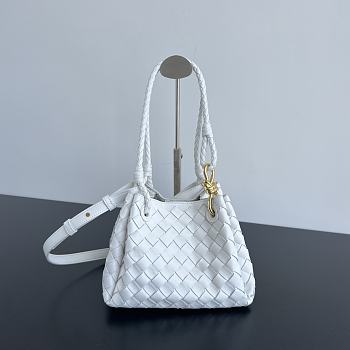 Bottega Veneta Small Parachute White Bag - 21x17x16.5cm