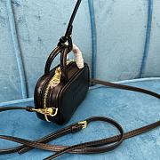 Miumiu Micro Black Leather Handbag - 10.5x4cm - 5