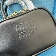 Miumiu Micro Black Leather Handbag - 10.5x4cm - 4