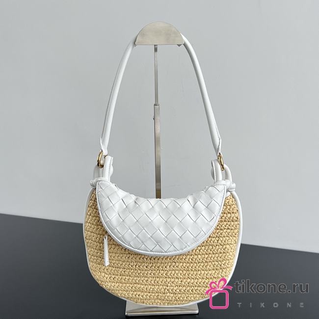 Bottega Veneta Medium Gemelli In Natural/ Chalk Bag - 24.5x19x7cm - 1