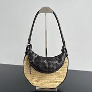 Bottega Veneta Medium Gemelli In Natural/ Black Bag - 24.5x19x7cm - 1