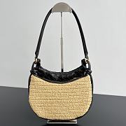 Bottega Veneta Medium Gemelli In Natural/ Black Bag - 24.5x19x7cm - 3