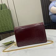 Gucci Dyonysus Shiny Red Leather Bag - 17.5x11x6.5cm - 3