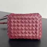 Bottega Veneta Small Andiamo Burgundy Bag - 21x17x16.5cm - 3