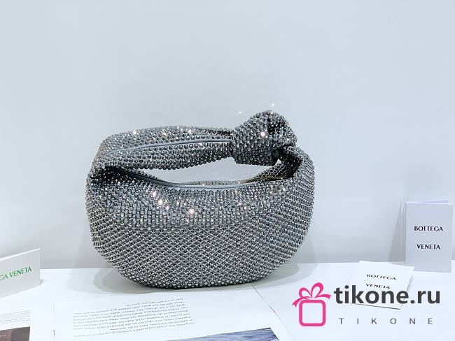 Bottega Veneta Jodie Grey Crystal Bag - 23x28x8cm - 1