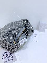 Bottega Veneta Jodie Grey Crystal Bag - 23x28x8cm - 4