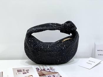 Bottega Veneta Jodie Black Crystal Bag - 23x28x8cm