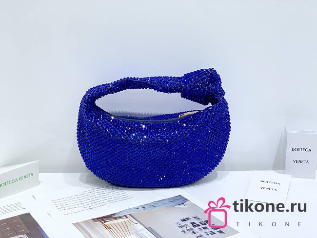 Bottega Veneta Jodie Blue Crystal Bag - 23x28x8cm - 1