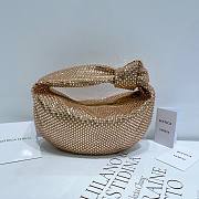 Bottega Veneta Jodie Gold Crystal Bag - 23x28x8cm - 1