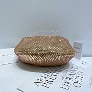 Bottega Veneta Jodie Gold Crystal Bag - 23x28x8cm - 5