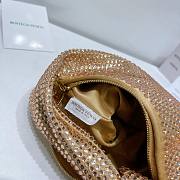 Bottega Veneta Jodie Gold Crystal Bag - 23x28x8cm - 3