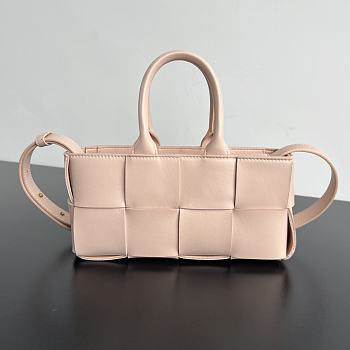 Bottega Veneta Mini East-West Arco Pink Tote Bag - 22x11x5.5cm